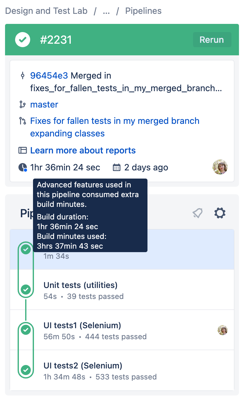 Atlassian Bitbucket Pipelines monthly bill